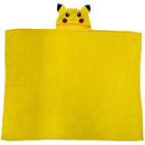 Coperta con cappuccio 3D - POKEMON - Pikachu - 120 x 150 cm - Ultra morbida - Design colorato
