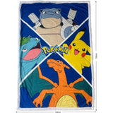 Coperta Sherpa - POKEMON - Evoluzioni Pokemon Let's Go - 100 x 150 cm