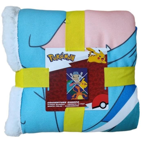 Coperta Sherpa - POKEMON - Evoluzioni Pokemon Let's Go - 100 x 150 cm