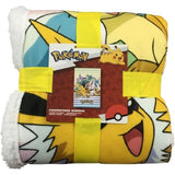 Coperta Sherpa - POKEMON - Evoluzioni - 100 x 150 cm