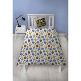 Set letto reversibile - POKEMON - Pikachu e Starter - Grigio - Microfibra - 1 copripiumino 140 x 200 cm + 1 federa 63 x 63 cm