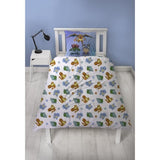 Set letto reversibile - POKEMON - Pikachu e Starter - Blu - Microfibra - 1 copripiumino 140 x 200 cm + 1 federa 63 x 63 cm
