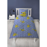 Set letto reversibile - POKEMON - Battaglia - Microfibra - 1 copripiumino 140 x 200 cm + 1 federa 63 x 63 cm
