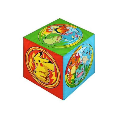 Cuscino Premium - Cubo - POKEMON - Microfibra - 25 x 25 x 25 cm