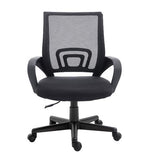EQUIP SEDIA DA UFFICIO CON SCHIENALE IN RETE ERGONOMICA TRASPIRANTE CON BRACCIOLI NERO