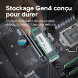 Crucial E100 - SSD - 2 TB - intern - M.2 2280 - PCIe 4.0 x4 (NVMe)