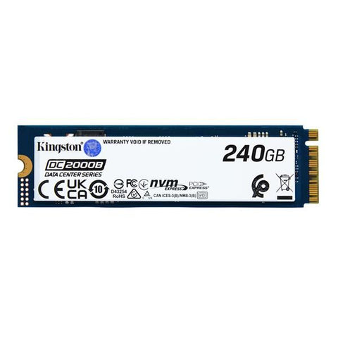 Kingston Data Center DC2000B - SSD - Enterprise - 240 GB - intern - M.2 2280 - PCIe 4.0 x4 (NVMe)