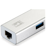 LEVEL ONE USB-0504 ADATTATORE DI RETE USB-C + HUB 3 PORTE USC 3.0 WHITE