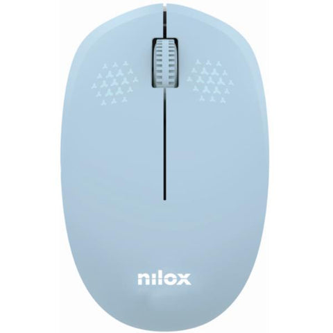 NILOX MOUSE OTTICO WIRELESS CON NANO RICEVITORE 3 PULSANTI 1.000 DPI AZZURRO