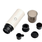 OutIn OTEM-01-PW Przeno?ny elektryczny ekspres do kawy, Wei?, Kaffeekapsel, Gemahlener Kaffee, 20 bar, 92 ?C, 7500 mAh, 2,5 h