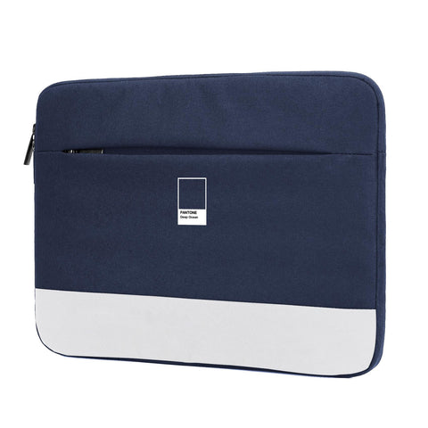 PANTONE PT-BPC001N SLEEVE PER NOTEBOOK FINO A 16" CHIUSURA ZIP TASCA ESTERNA IMBOTTITURA INTERNA BLU
