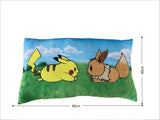 Cuscino Premium - POKEMON - Pikachu & Eevee - Microfibra - 60 cm