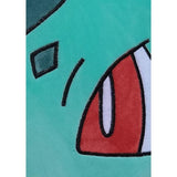Cuscino 3D Premium - POKEMON - Volto di Bulbasaur - Microfibra - 40 cm