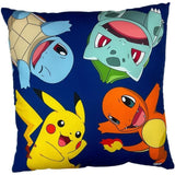 Cuscino bifacciale - Quadrato - POKEMON - Poké-Ball e Starter - Microfibra - 40 x 40 cm