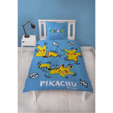 Set letto - POKEMON - Pikachu - Microfibra - 1 copripiumino 140 x 200 cm + 1 federa 63 x 63 cm