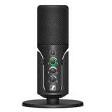 SENNHEISER PROFILE MICROFONO USB CON SUPPORTO DA TAVOLO DESIGN PLUG & PLAY IDEALE PER PODCASTING E STREAMING CAPSULA CONDENSATORE CARDIOIDE CAVO USB-C 1,2 MT - NERO