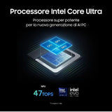 SAMSUNG GALAXY BOOK5 PRO 360 NP964QHA-KG1IT 16" INTEL CORE ULTRA 7 256V RAM 16GB-SSD 512GB NVMe-INTEL ARC GAPHICS 8GB-WI-FI 7-WIN 11 PROF