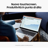 SAMSUNG GALAXY BOOK4 PRO 14" TOUCH SCREEN INTEL CORE ULTRA 5 125H 4.5GHz RAM 16GB-SSD 512GB M.2 NVMe-WI-FI 6E-WIN 11 PROF GRIGIO (NP942XGK-KG3IT)