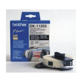 BROTHER DK11203 CONF 300 ETICHETTE 87x17 MM ADESIVE BIANCO OPACO