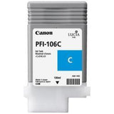 CANON PFI-106C TANICA CIANO PER PFI106C - IPF 6400 / IPF 6450 / IPF 6350 / IPF 6300 / IPF 6300s 130 ML