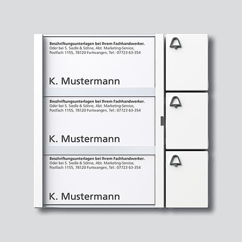 Siedle Vario Bus-Tasten-Modul BTM 650-03 W (035736)