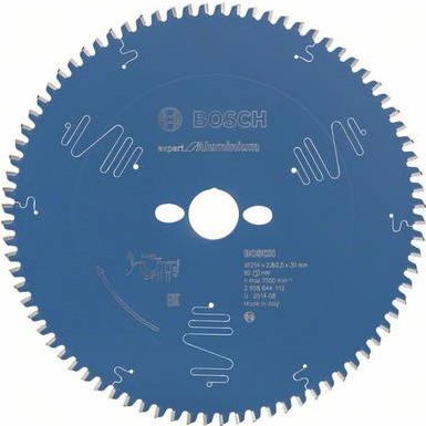 Bosch Expert for Aluminium - Kreissgeblatt - fr Holz, Kunststoff, Aluminium, nicht eisenhaltiges Metall, Epoxid - 254 mm - 80 Zhne