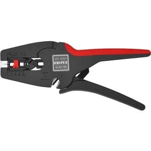 Knipex Selbstanpassende Abisolierzange KNIPEX MultiStrip10 automatische Abisolierzange, Zum professionellen Entfernen von Isolationen an Leitern von 0,03 bis 10,0 mm , 12 42 195 SB (12 42 195 SB)