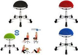 Topstar Fitness-Hocker "Sitness Half Ball", blau Sitzhhe: 530 - 660 mm, Sitzdurchmesser: 400 mm, stufenlos - 1 Stck (SH17 BB6)