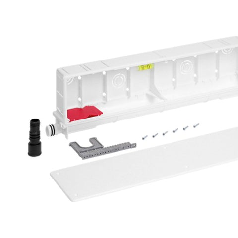ARTIPLASTIC 0011KBS Cassetta di Predisposizione Climabox con Sifone Incorporato - 430x95 mm