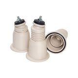 ARTIPLASTIC 0503 PRS Kit 4 Supporti a Cono Regolabili in PVC - Bianco