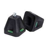 ARTIPLASTIC 0505 BSR Kit 4 Supporti a Cono in Gomma Nera Riciclata SBR