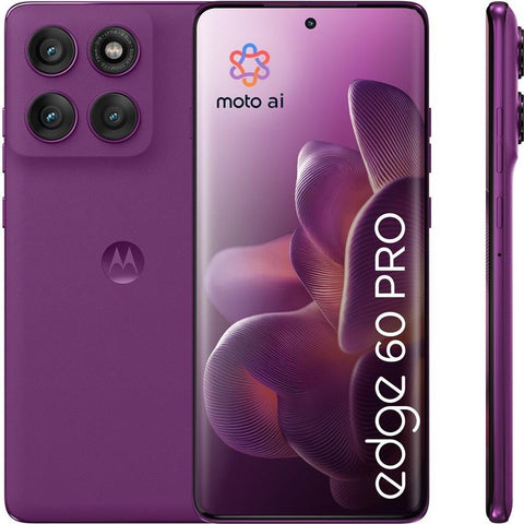 Motorola edge 60 pro 16,9 cm (6.67") Dual-SIM Android 15 5G USB Typ-C 12 GB 512 GB 6000 mAh Violett (PB7X0011PL)