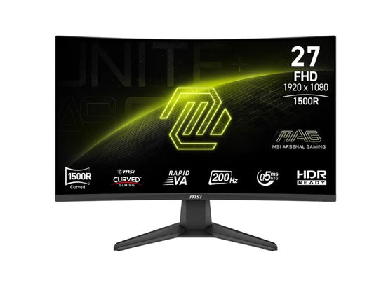 MSI MAG 276CFDE E20 Gaming Monitor - Curved Rapid VA Panel Reaktionszeit 0 - Flachbildschirm (TFT/LCD) - 27" [Energieklasse E] (9S6-3CE11M-024)