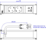 Bachmann Steckdosenleiste 2xCEE7/3 1xUSB 916.700 (916.700)