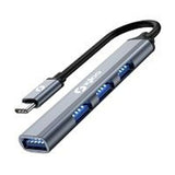 IGLOO PE-126 HUB SLIM 4 PORTE USB 3.0 TYPE-C ARGENTO