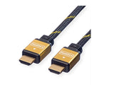 IGLOO CAVO HDMI HIGH SPEED CON ETHERNET IN TESSUTO CONNETTORI PLACCATI ORO MASCHIO-MASCHIO 2 MT NERO