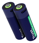 TRUST 25584 BATTERIE RICARICABILI VIA USB-C AA STILO 1.700mAh CONF 2 Pz.