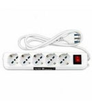 IGLOO MULTIPRESA 5 USCITE CON INTERRUTTORE 2500 W 16 A BIANCO