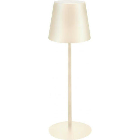 MAJESTIC AGATA LAMPADA DA TAVOLO SENZA FILI RICARICABILE LUCE LED RGB REGOLABILE CON COMANDO TOUCH WATERPROOF AVORIO