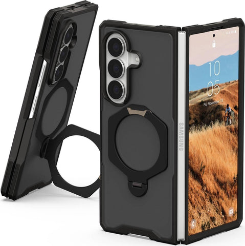 UAG Urban Armor Gear Mouve XTE 360 Kickstand Case mit Magnet-Modul  Samsung Galaxy Z Fold8 Ultra  ash (grau transparent)/schwarz  214564113131 (214564113131)