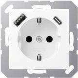 Jung SCHUKO Steckdose mit USB Typ AC A1520-15CAWWM (A1520-15CAWWM)