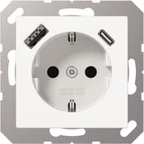 Jung SCHUKO Steckdose mit USB Typ AC A1520-15CAWW (A1520-15CAWW)