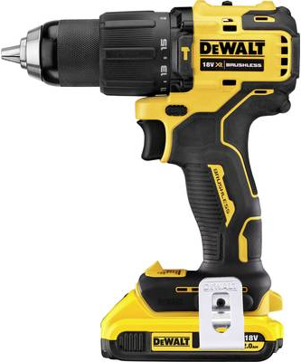 DeWALT DCD709D2T-QW - Bohrhammer/Treiber - schnurlos - 2 Geschwindigkeiten - Bohrfutterschlssel 13 mm - 65 Nm - 2 Akkus - 18 V (DCD709D2T-QW)