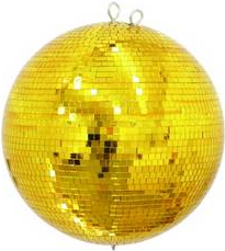 Eurolite 50120037 Discokugel mit goldener Oberflche 40 cm (50120037)