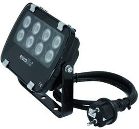 Eurolite LED-PAR-Scheinwerfer LED IP-FL-8 3000 K 30 Anzahl LEDs: 8 x 1 W (51914520)