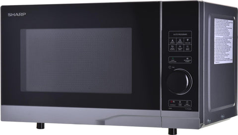 Sharp YC-PS204AE-S Mikrowelle Silber 700 W - Kapazitt: 20 Liter - Mikrowellenleistungsstufen: 10 - Steuerungstyp: Halbdigital (YC-PS204AE-S)