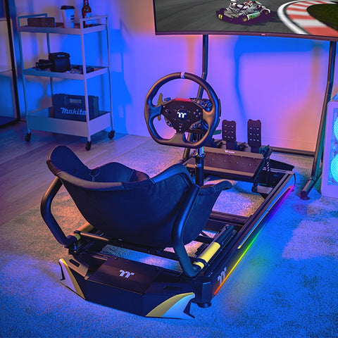 Thermaltake Racing Simulator Cockpit GK500 "Go Kart Style" (Speditionsversand) (GSC-K50-CPASBB-01)