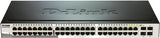 D-Link Web Smart DGS-1210-48 - Switch - managed - 48 x 10/100/1000 + 4 x Shared SFP - Desktop