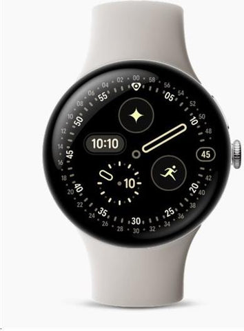 Google Pixel Watch 4 - 45 mm - Aluminium silber poliert (GA09308-EU)