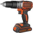 BLACK+DECKER BL188KB - Schlagbohrhammer - schnurlos - 2 Geschwindigkeiten - una pieza - 52 Nm - 2 Akkus - 18 V